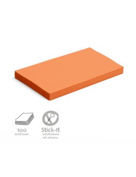 100 Maxi cartes rectangulaires Stick-It , couleur unique