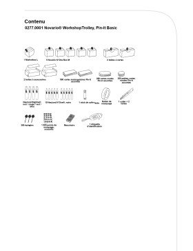 Novario® WorkshopTrolleyPin-It Basic