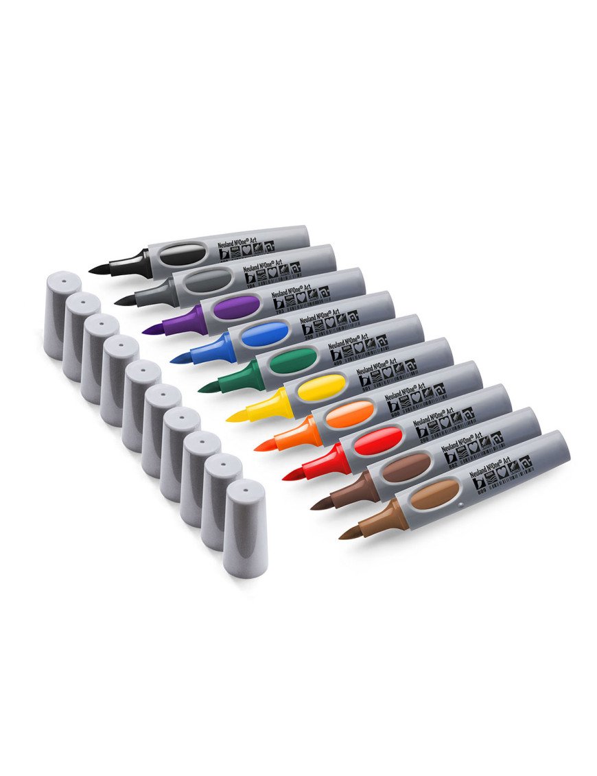 Neuland No.One® Art, pointe pinceau 0,5-7 mm, lot de 10