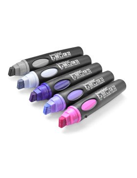 Neuland BigOne®, plume biseautée 6-12 mm, jeux de 5 couleurs