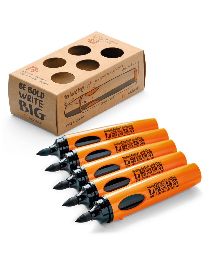 Crayon contour Neuland BigOne® Art Outliner, lot de 5 U5
