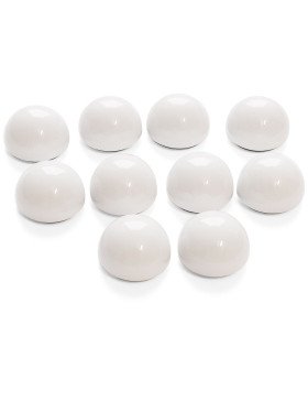 Aimant boule Ø 30 mm – blanc, lot de 10