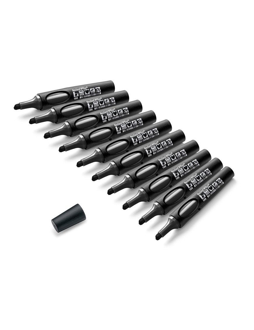 Neuland No.One® Uni Set, lot de 10 marqueurs de facilitation, pointe biseautée