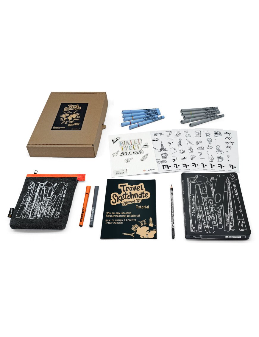 Kit avancé de notes de croquis de voyage