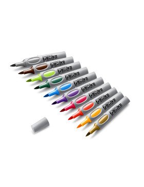 Feutre artistique Neuland No.One®, Art, pointe pinceau 0,5-7 mm – Coffret de 10 couleurs