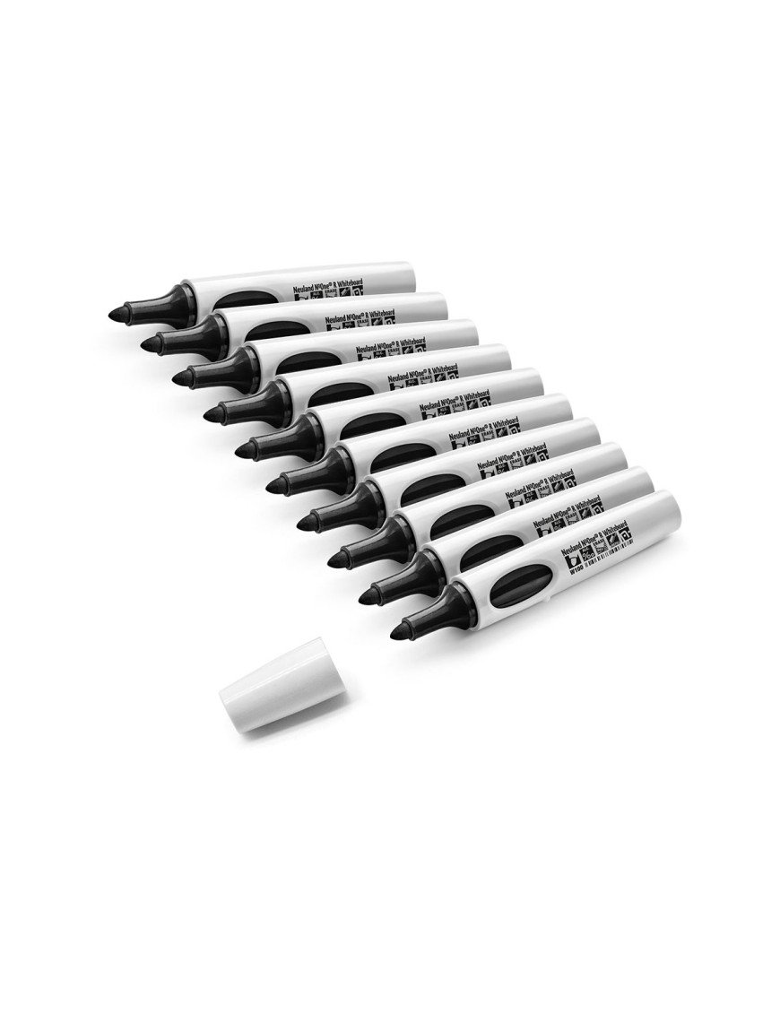 Neuland No.One® R, marqueurs pour tableau blanc à pointe ronde – Lot de 10 Uni