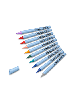 Feutres Neuland FineOne® Flex, pointe fibre 0,5-3 mm - lot de 10 couleurs